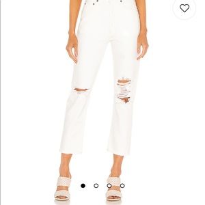 AGOLDE Riley high rise straight crop